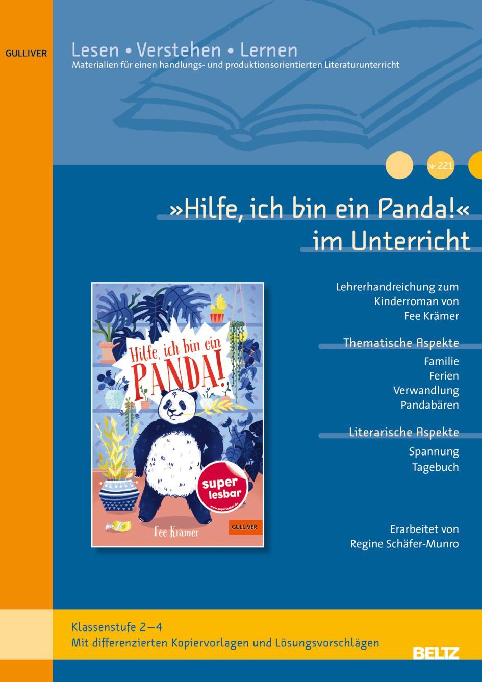 Cover: 9783407824004 | »Hilfe, ich bin ein Panda!« im Unterricht | Schäfer-Munro (u. a.)