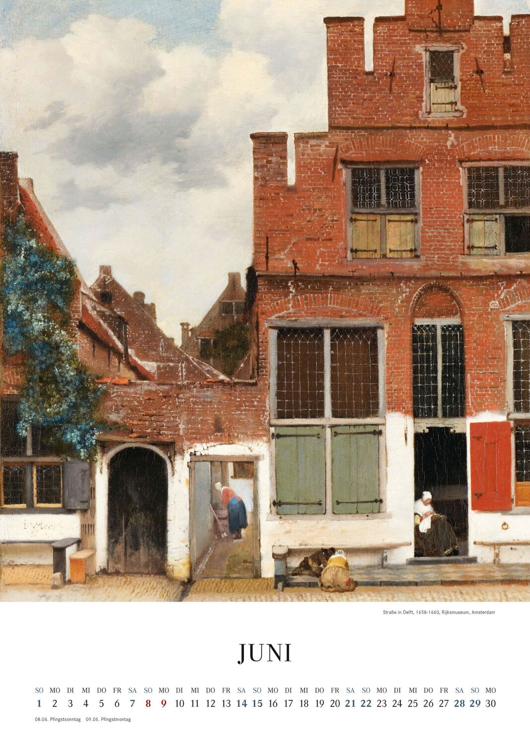 Bild: 9783968491608 | Vermeer. Wandkalender 2025 | Meisterwerke. | Johannes Vermeer | 14 S.