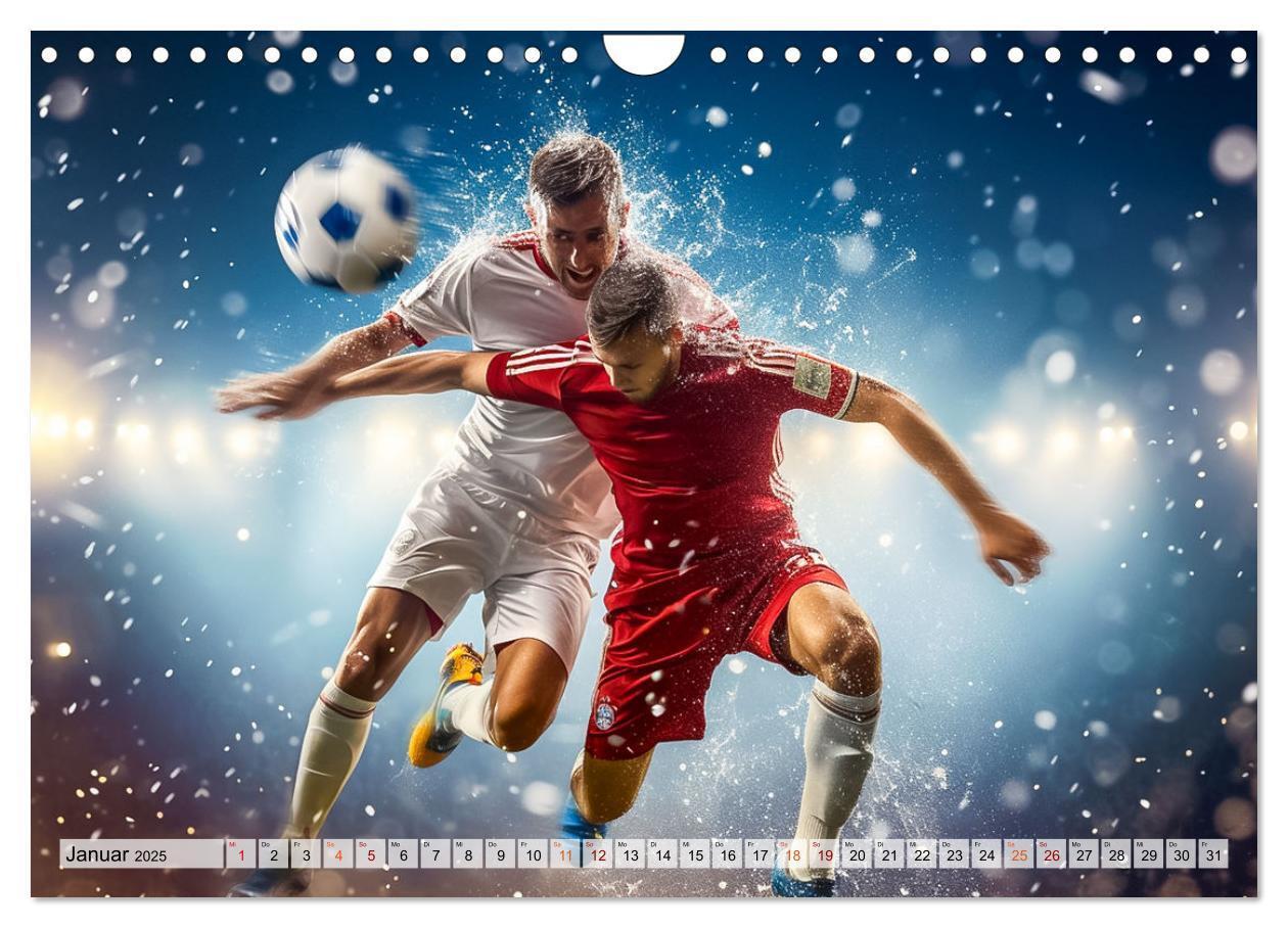 Bild: 9783383780394 | Fussball - Zweikampf (Wandkalender 2025 DIN A4 quer), CALVENDO...