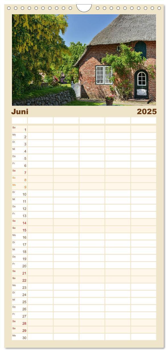 Bild: 9783457112953 | Familienplaner 2025 - Sehnsucht Sylt mit 5 Spalten (Wandkalender,...