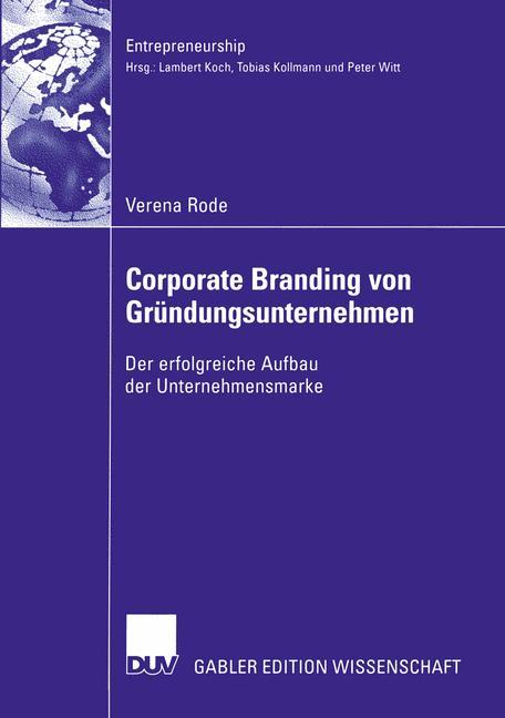 Cover: 9783824481712 | Corporate Branding von Gründungsunternehmen | Verena Rode | Buch