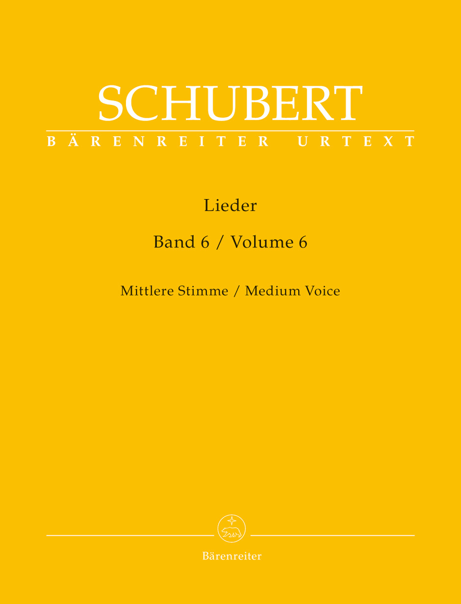 Cover: 9790006530663 | Lieder, Volume 6 | Mittlere Stimme / Medium Voice | Franz Schubert