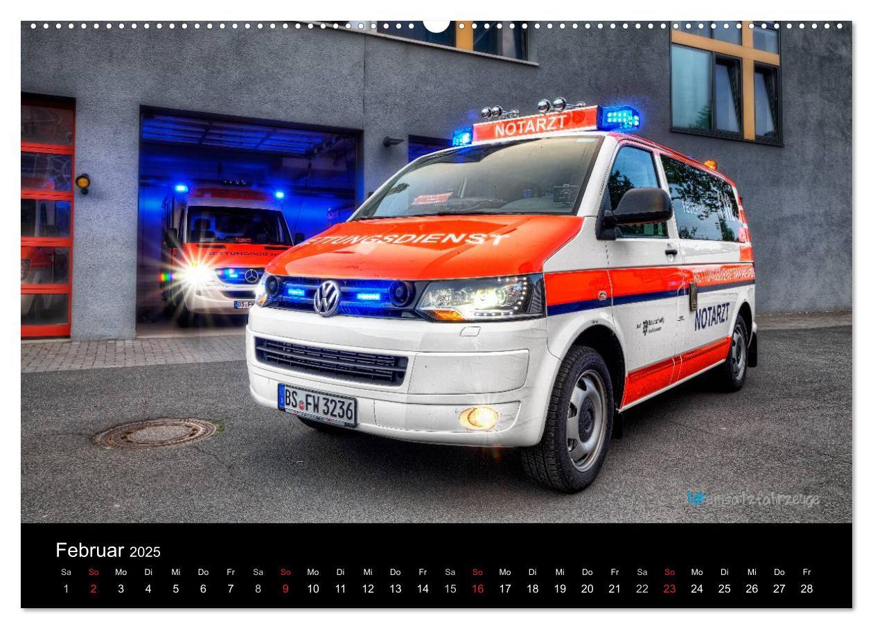 Bild: 9783435635641 | Einsatzfahrzeuge der Feuerwehr (Wandkalender 2025 DIN A2 quer),...