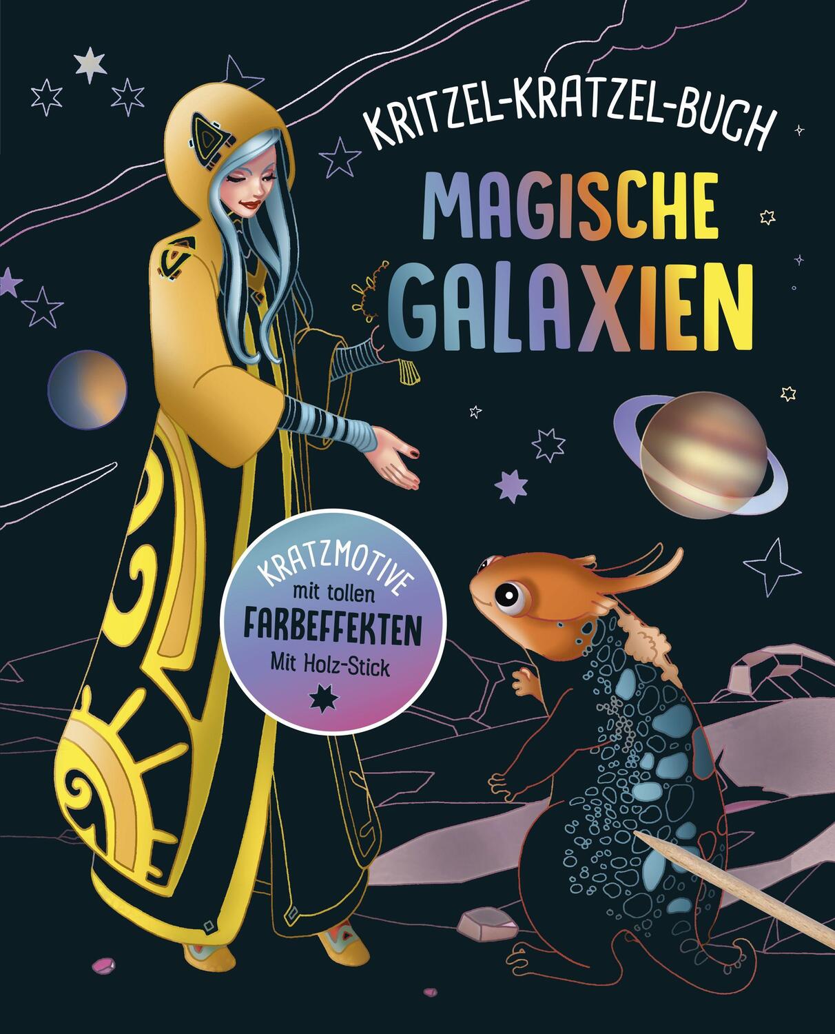 Cover: 9783625191919 | Magische Galaxien - Kritzel-Kratzel-Buch für Kinder ab 7 Jahren | Buch