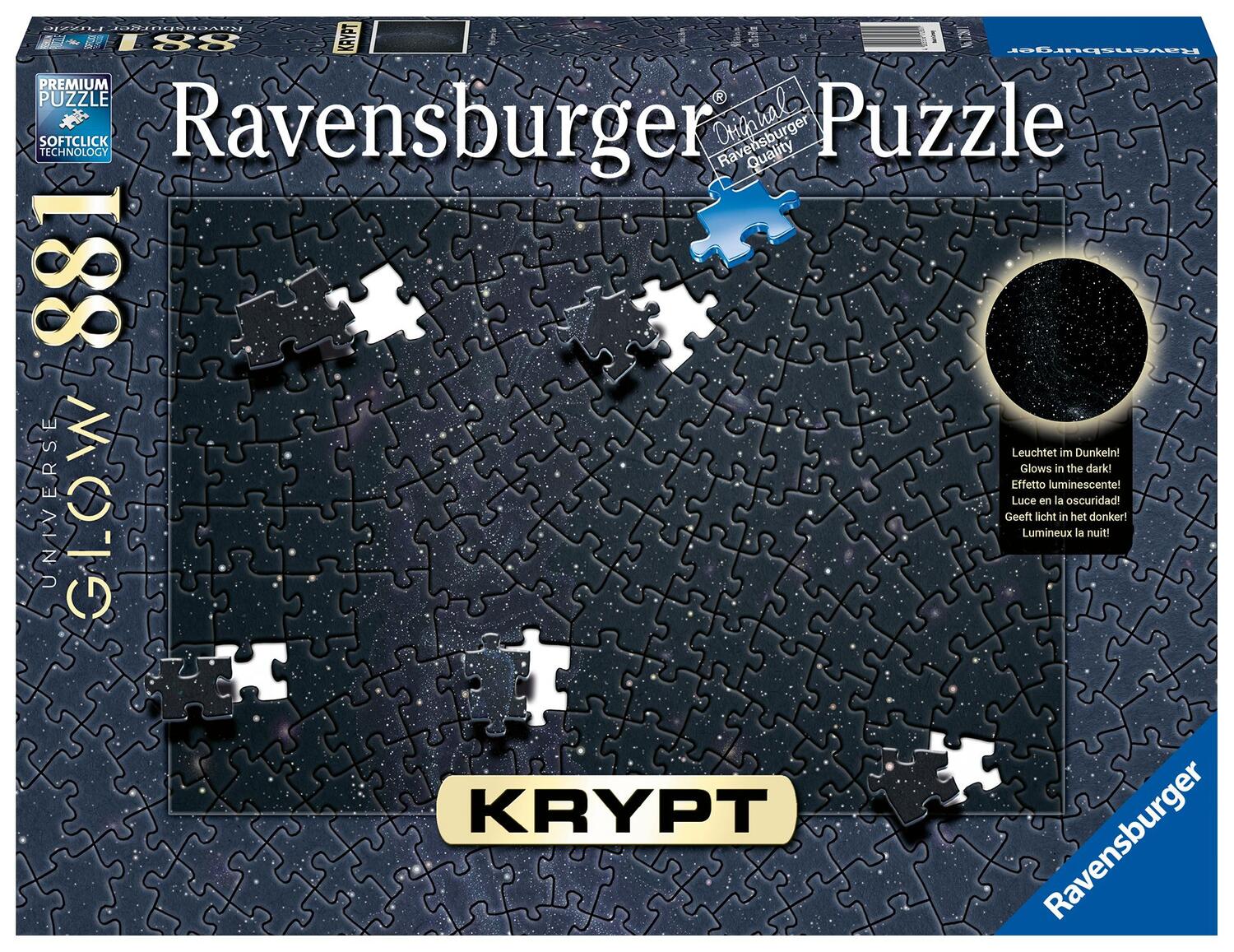 Cover: 4005556172801 | Ravensburger Puzzle Krypt Universe Glow 881 Teile Puzzle | Spiel