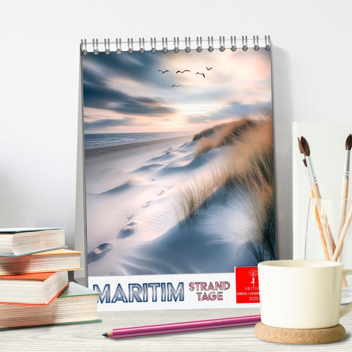 Bild: 9783457196052 | Maritim - Strandtage (Tischkalender 2025 DIN A5 hoch), CALVENDO...