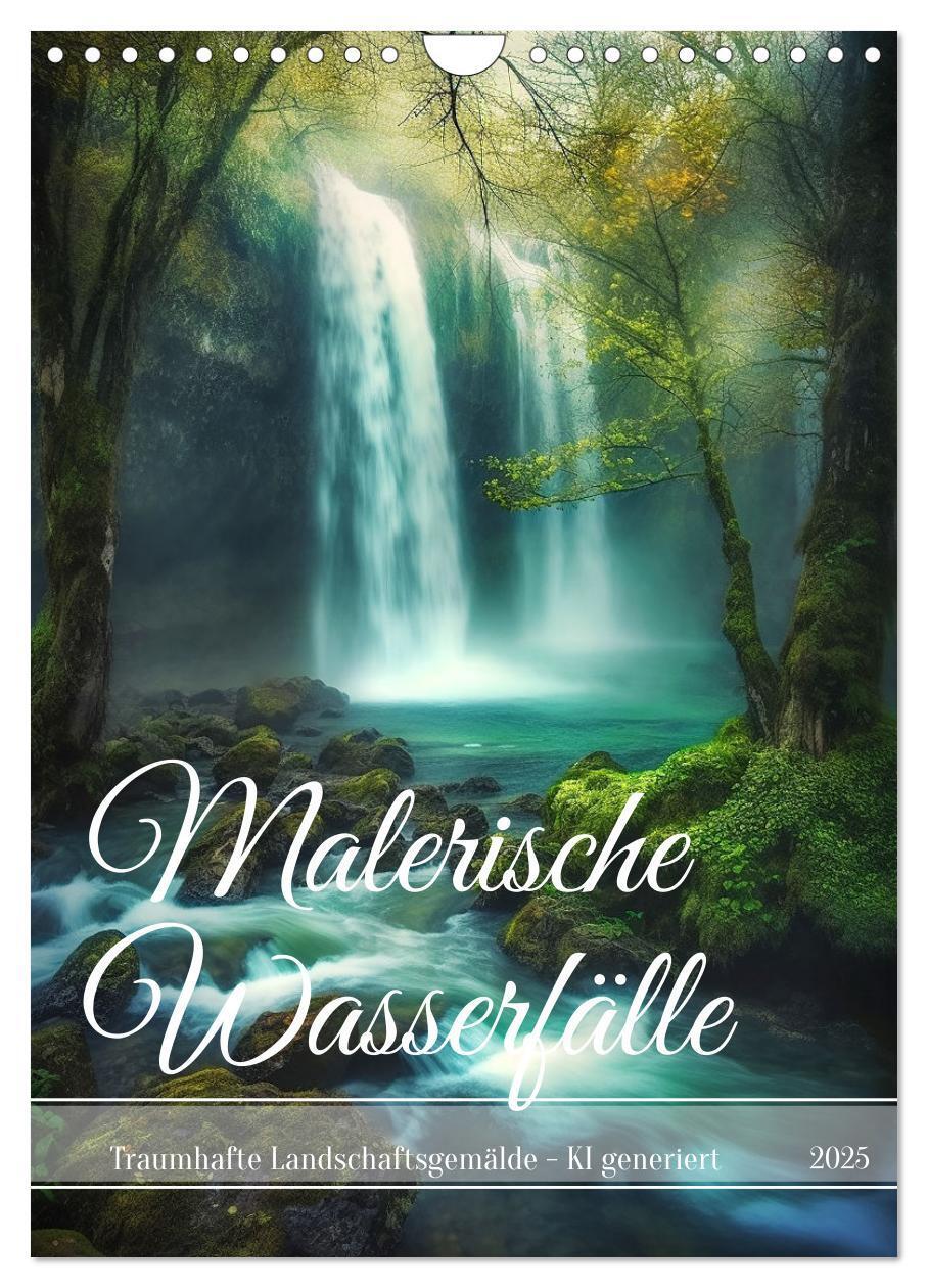 Cover: 9783435853731 | Malerische Wasserfälle (Wandkalender 2025 DIN A4 hoch), CALVENDO...