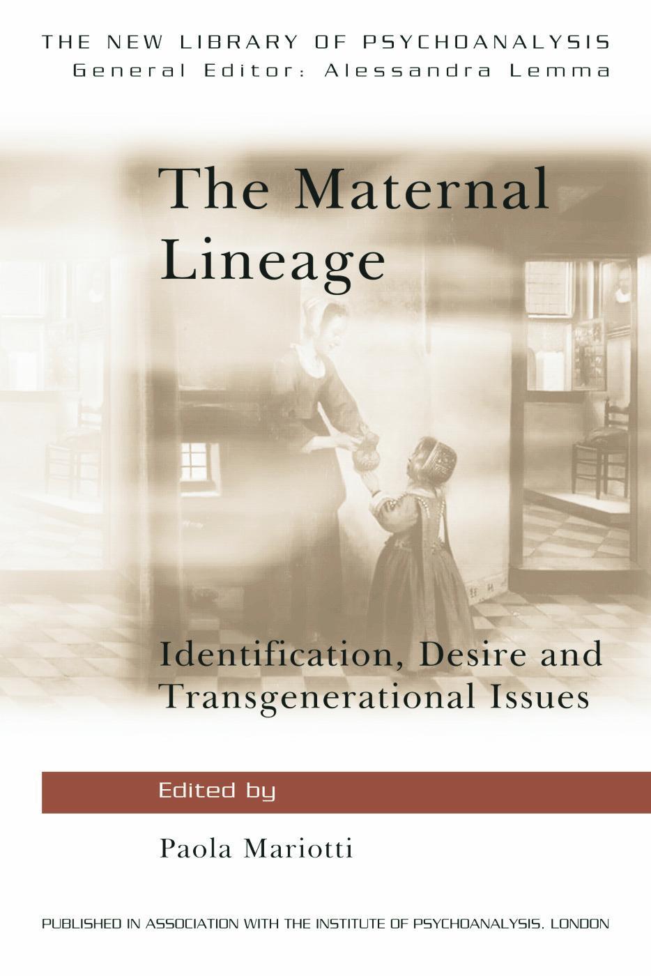 Cover: 9780415681650 | The Maternal Lineage | Paola Mariotti | Taschenbuch | Englisch | 2012