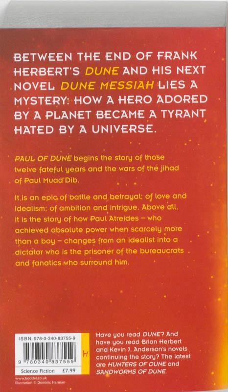 Rückseite: 9780340837559 | Paul of Dune | Brian Herbert (u. a.) | Taschenbuch | 648 S. | Englisch
