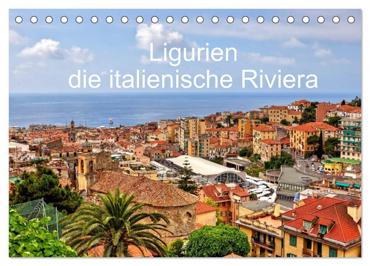 Cover: 9783675590649 | Ligurien - die italienische Riviera (Tischkalender 2024 DIN A5...