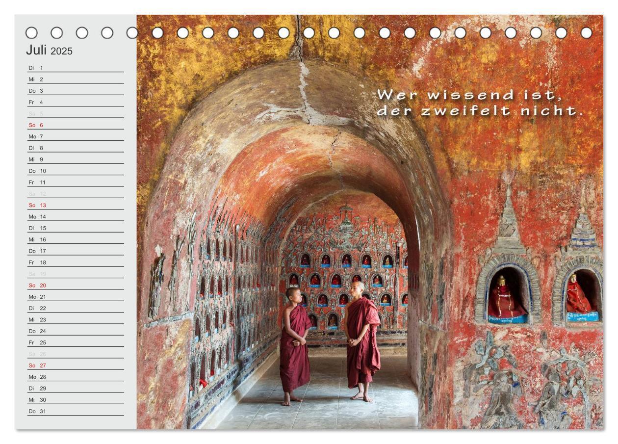 Bild: 9783435550104 | BUDDHA Buddhistische Weisheiten (Tischkalender 2025 DIN A5 quer),...