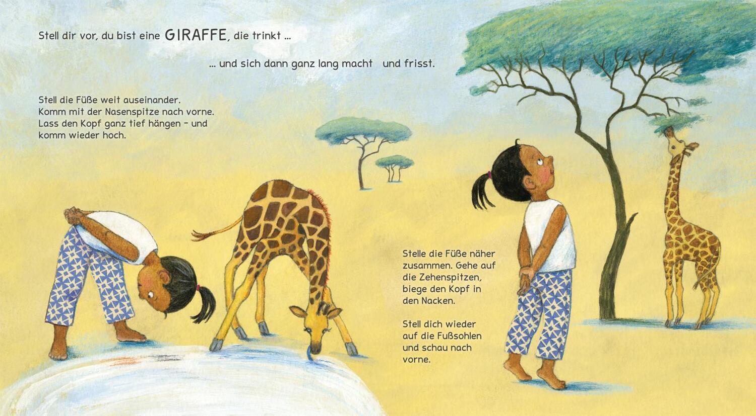 Bild: 9783551254603 | Turnen wie die Tiere - Das große Yoga Buch für kleine Kinder | Rübel