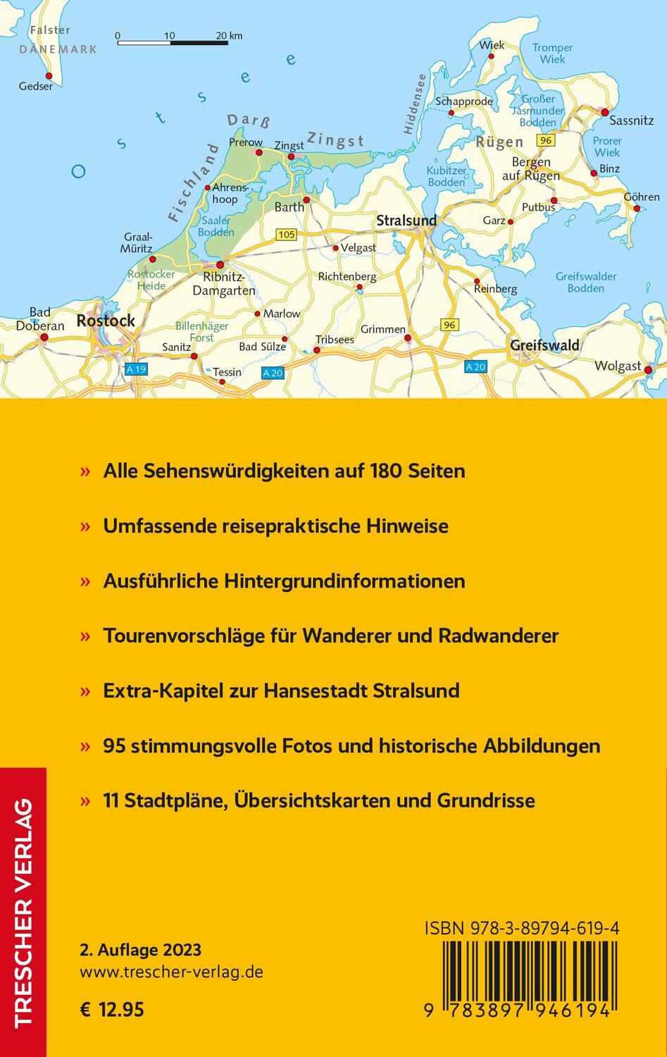 Rückseite: 9783897946194 | TRESCHER Reiseführer Fischland, Darß, Zingst | Wolfgang Kling (u. a.)