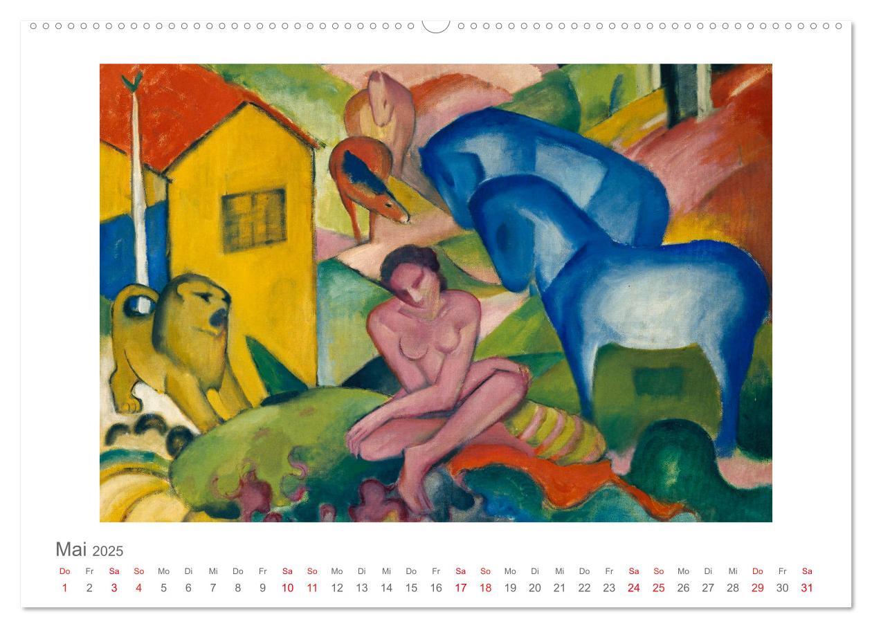 Bild: 9783435324033 | Franz Marc 2025 (Wandkalender 2025 DIN A2 quer), CALVENDO...