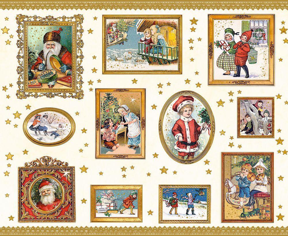 Bild: 4050003944173 | Stickerbuch - Nostalgische Weihnachtssticker | Aufkleber mit Goldfolie