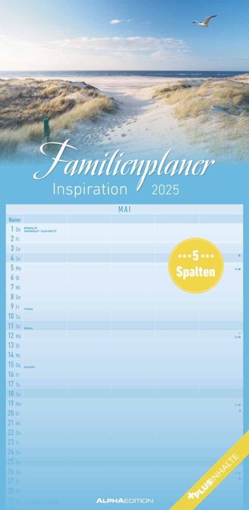 Cover: 4251732341220 | Alpha Edition - Familienplaner Inspiration 2025 Familienkalender,...