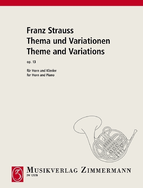 Cover: 9790010125701 | Thema und Variationen | Franz Strauß | Buch | 20 S. | Deutsch