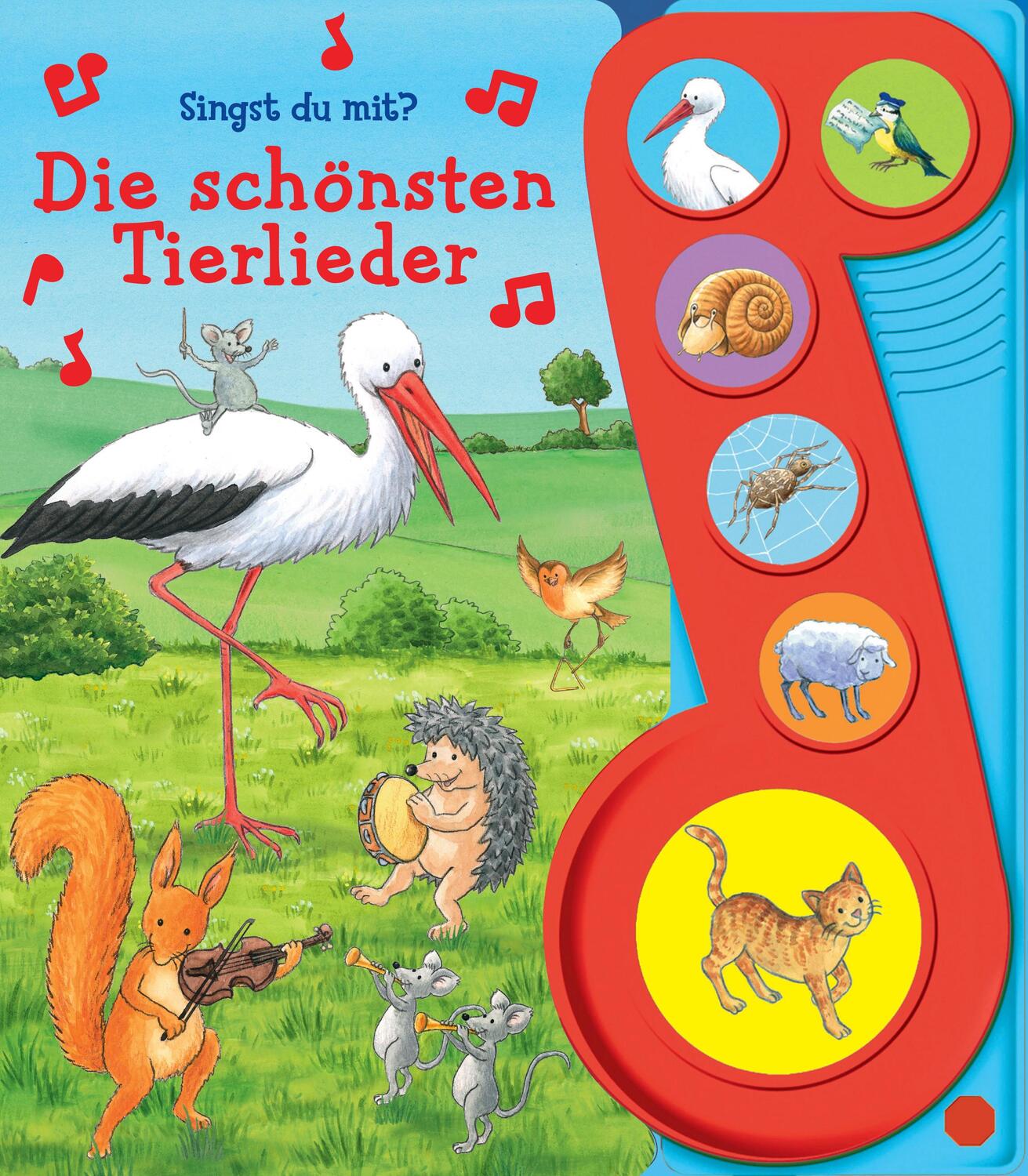 Cover: 9781503762022 | Die schönsten Tierlieder - Liederbuch mit Sound - Pappbilderbuch...