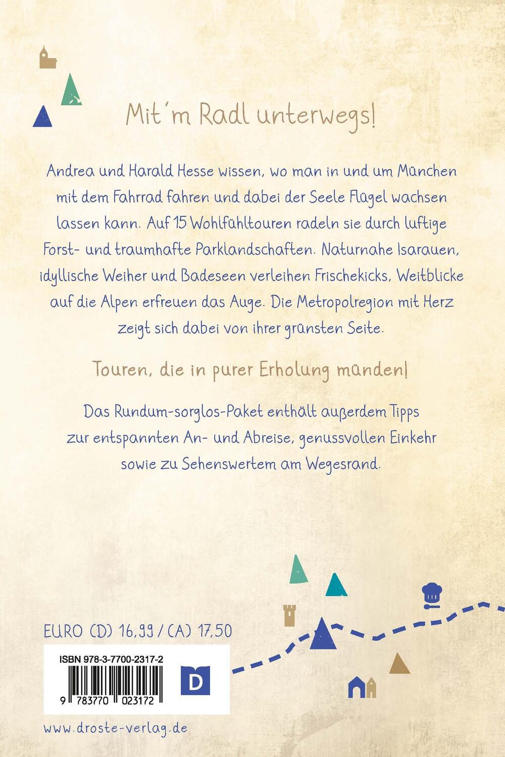 Rückseite: 9783770023172 | In und um München. Radeln für die Seele | Wohlfühltouren | Taschenbuch