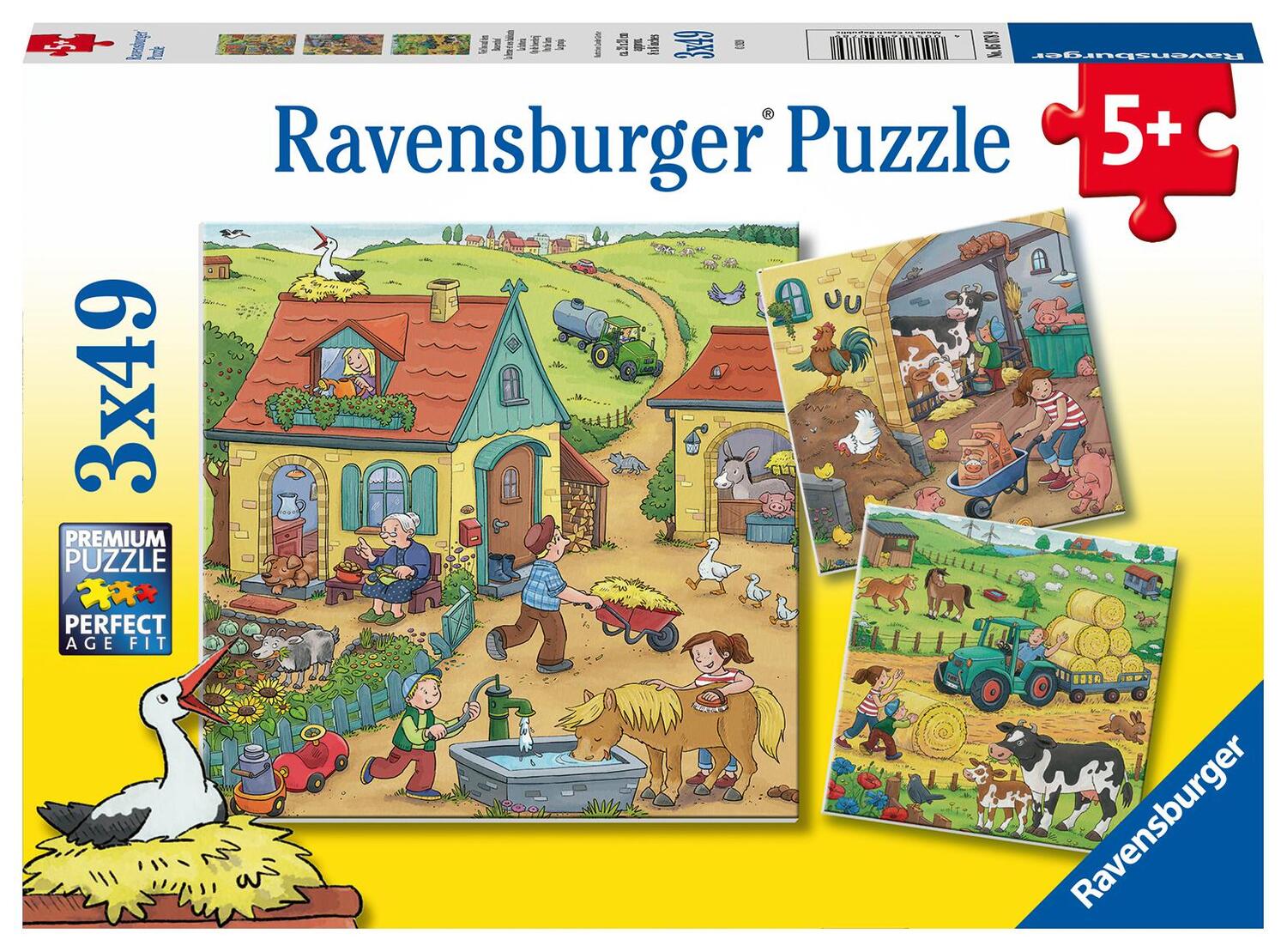 Cover: 4005556050789 | Ravensburger Kinderpuzzle - 05078 Viel los auf dem Bauernhof -...