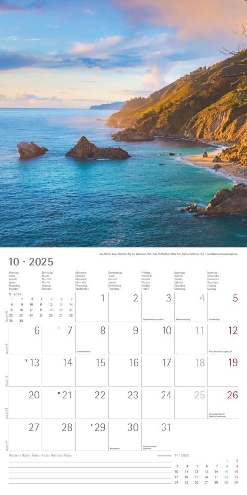 Bild: 4251732340896 | Alpha Edition - Am Meer 2025 Broschürenkalender, 30x30cm,...