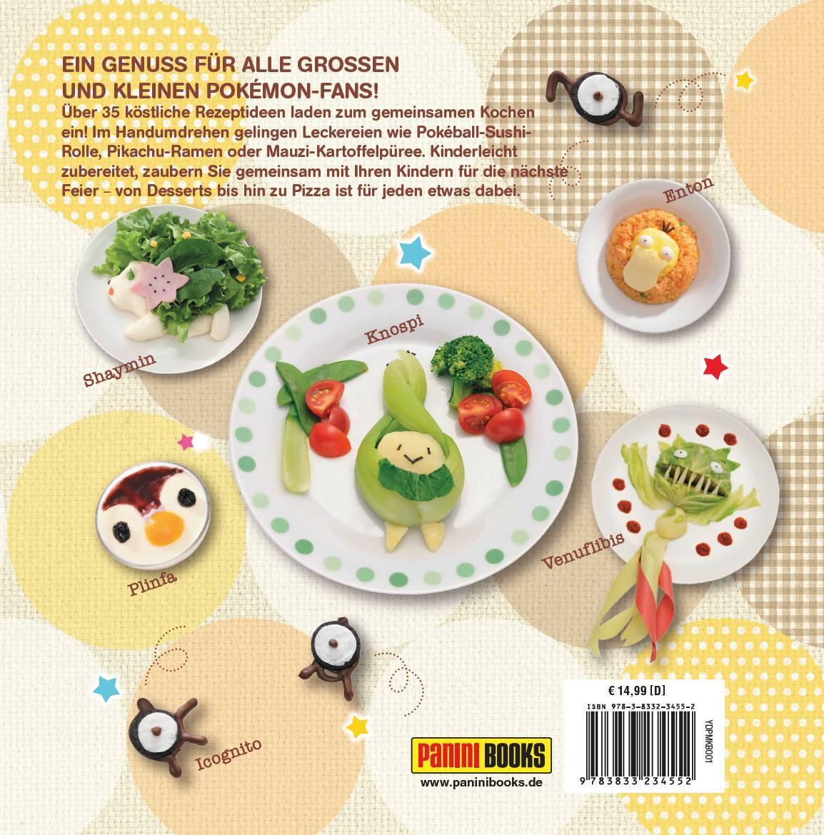 Rückseite: 9783833234552 | Das Pokémon Kochbuch: Einfache Rezepte, die Spaß machen! | Maki Kudo