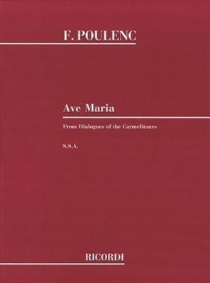 Cover: 9781480304734 | Ave Maria Ssa from Dialogues of the Carmelites | Taschenbuch | Buch