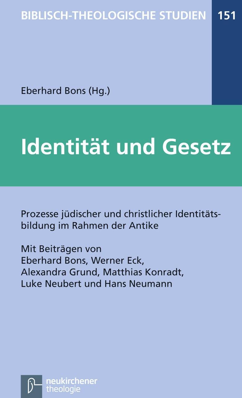 Cover: 9783788728540 | Identität und Gesetz | Eberhard Bons | Taschenbuch | 141 S. | Deutsch