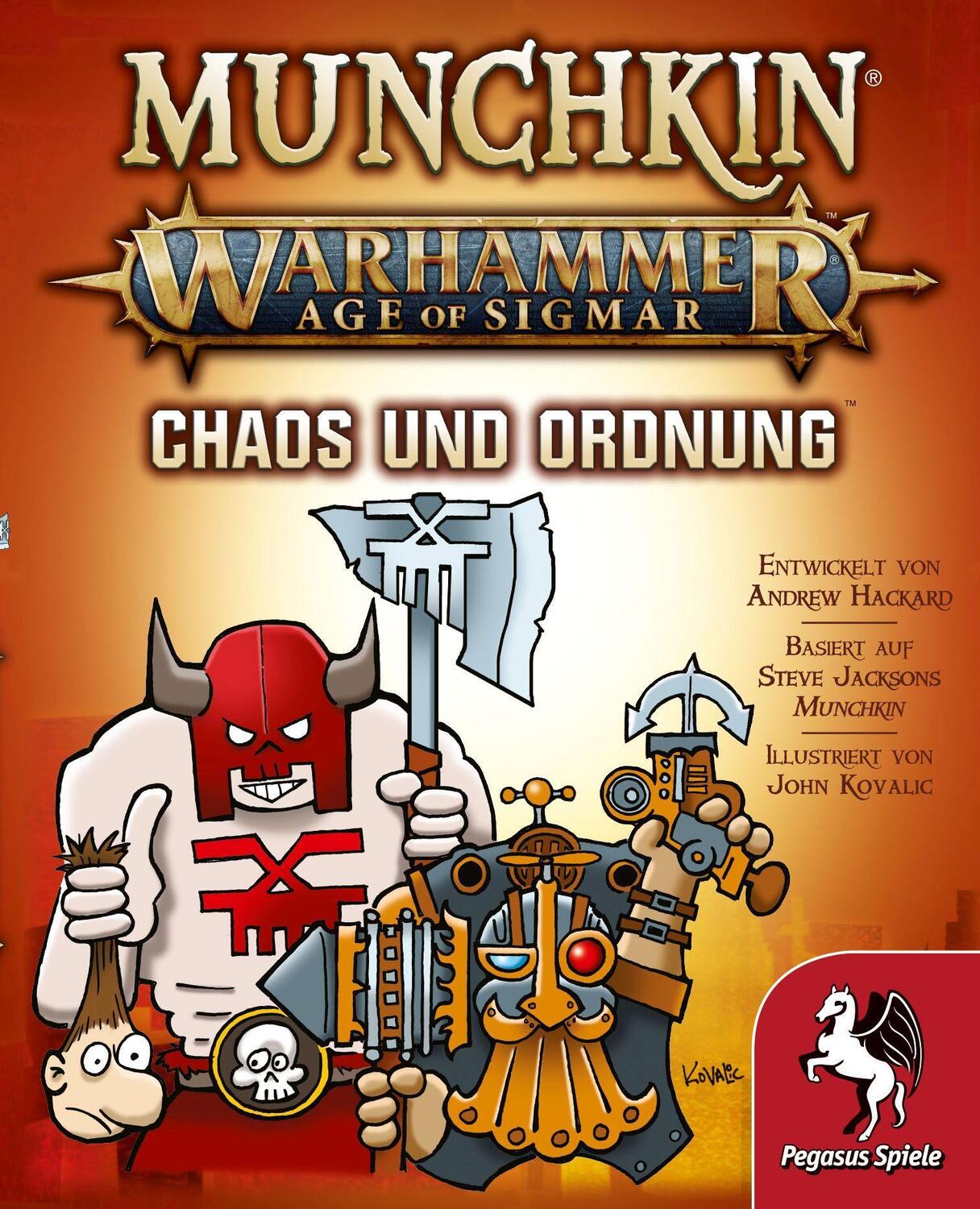 Cover: 4250231726965 | Munchkin Warhammer Age of Sigmar: Chaos & Ordnung [Erweiterung] | 2021