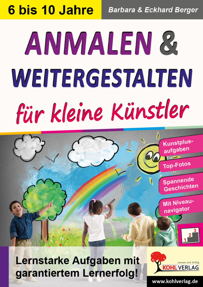 Cover: 9783960404460 | Anmalen und weitergestalten für kleine Künstler | Berger (u. a.)