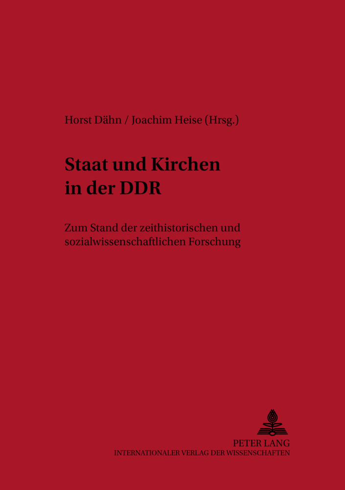 Cover: 9783631390887 | Staat und Kirchen in der DDR | Horst Dähn (u. a.) | Taschenbuch