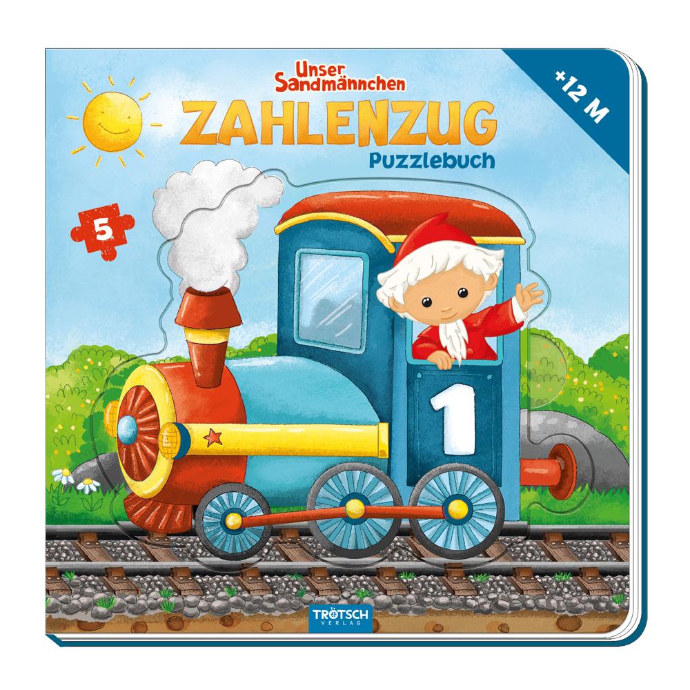 Cover: 9783965528819 | Trötsch Unser Sandmännchen Puzzlebuch Zahlenzug Puzzlebuch | Verlag