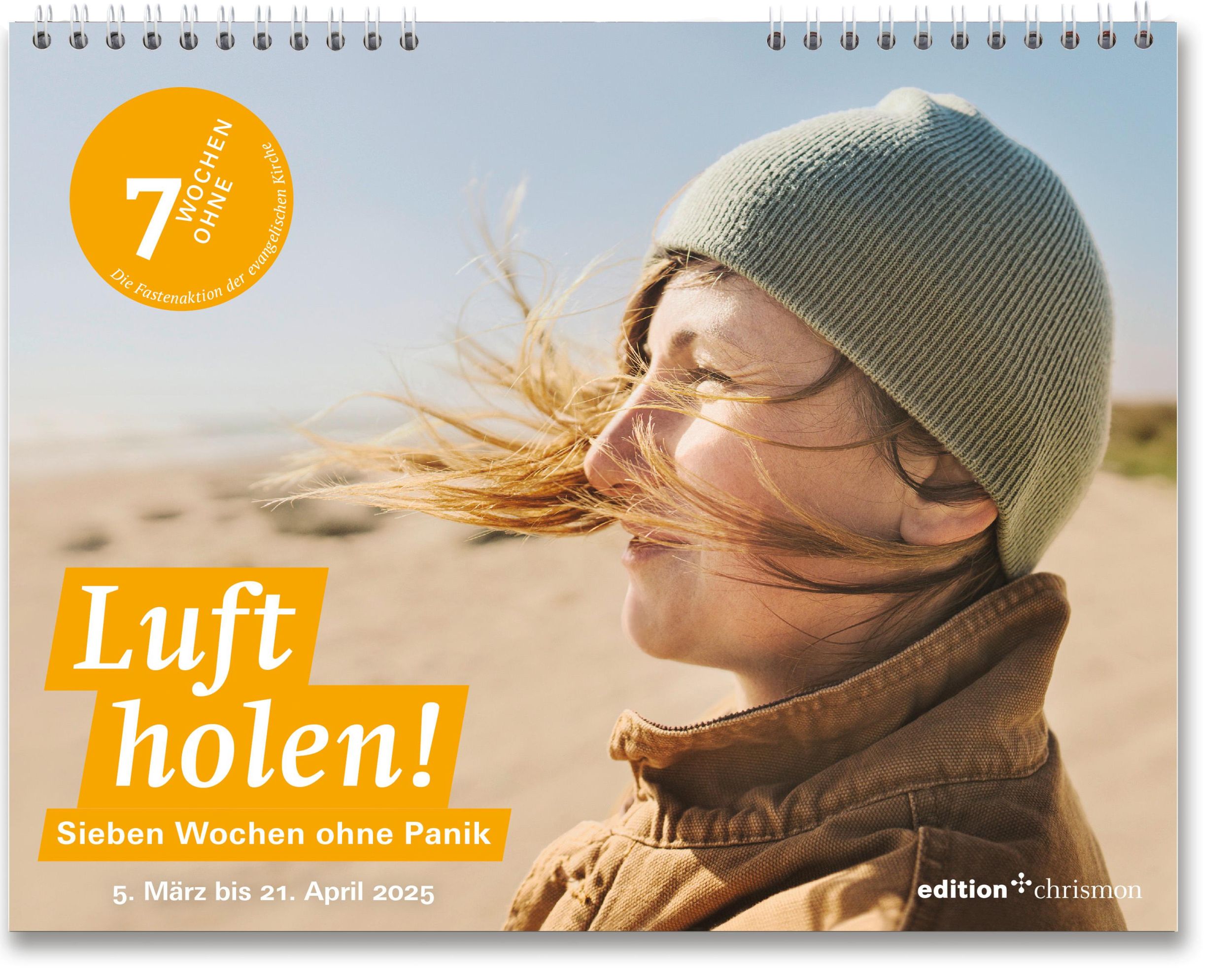 Cover: 9783960384014 | Fastenkalender 2025: Wandkalender | Luft holen! 7 Wochen ohne Panik