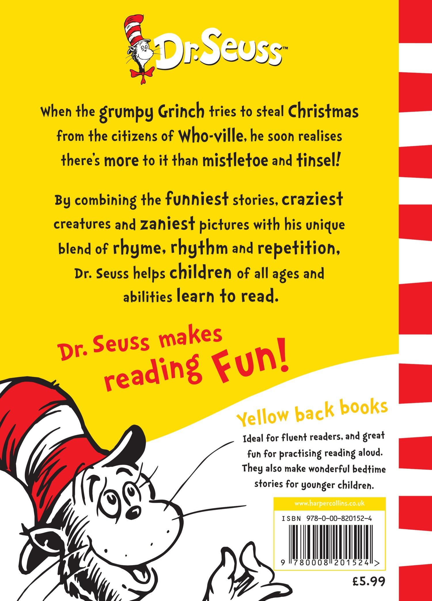 Rückseite: 9780008201524 | How the Grinch Stole Christmas! | Seuss | Taschenbuch | 64 S. | 2016