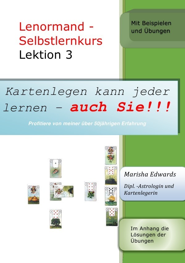 Cover: 9783741846359 | Lenormand - Selbstlernkurs (L3) | Lektion 3 | Marisha Edwards | Buch