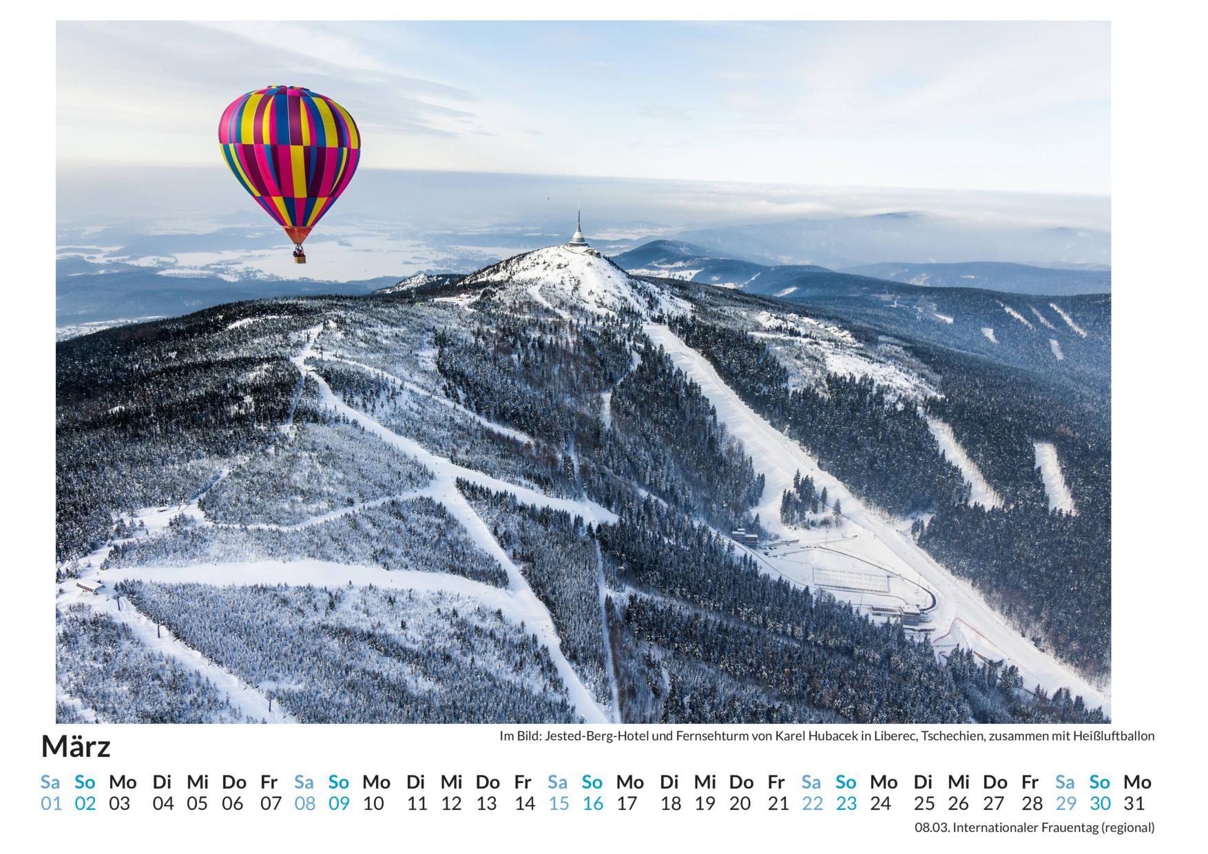 Bild: 9783759122681 | Eine Fahrt mit dem Heißluftballon - (Wandkalender 2025, Kalender...