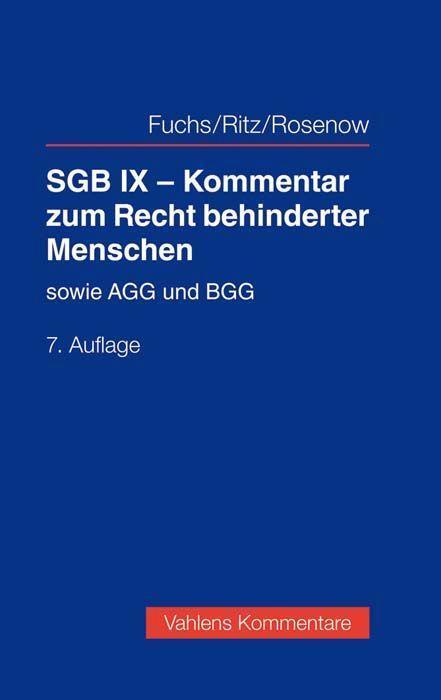 Cover: 9783800649792 | SGB IX - Kommentar zum Recht behinderter Menschen | Karl Jung (u. a.)