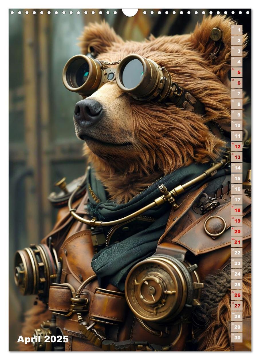 Bild: 9783435652310 | Steampunk Fauna (Wandkalender 2025 DIN A3 hoch), CALVENDO...