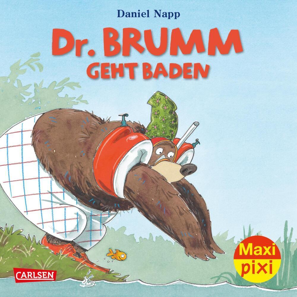 Cover: 9783551032850 | Maxi Pixi 372: Dr. Brumm geht baden | Miniaturbuch | Daniel Napp