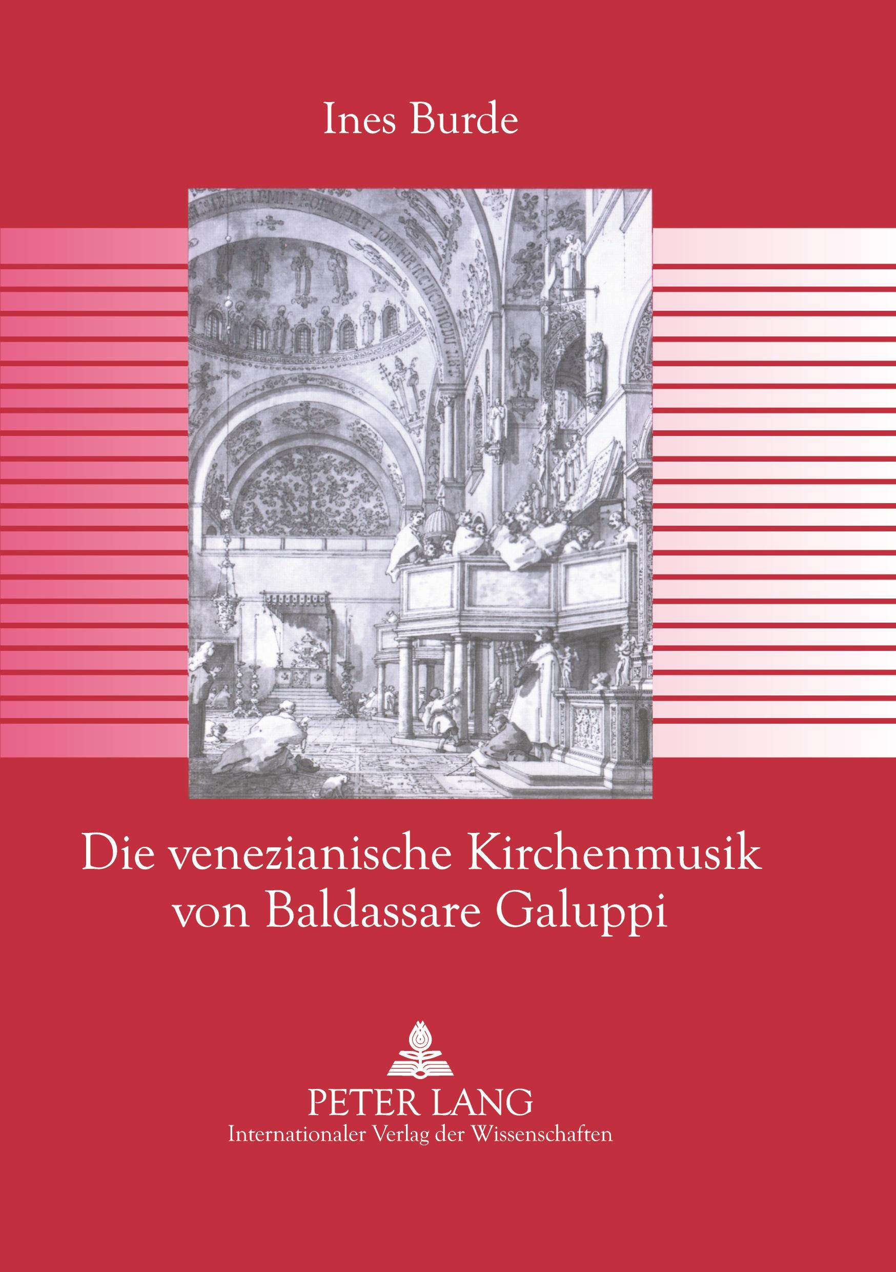 Cover: 9783631579206 | Die venezianische Kirchenmusik von Baldassare Galuppi | Ines Burde