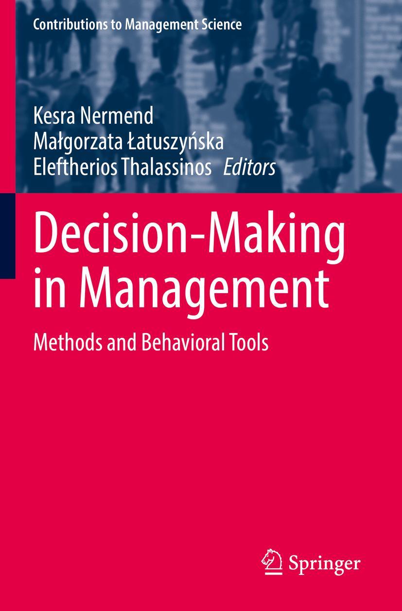 Cover: 9783030670221 | Decision-Making in Management | Methods and Behavioral Tools | Buch