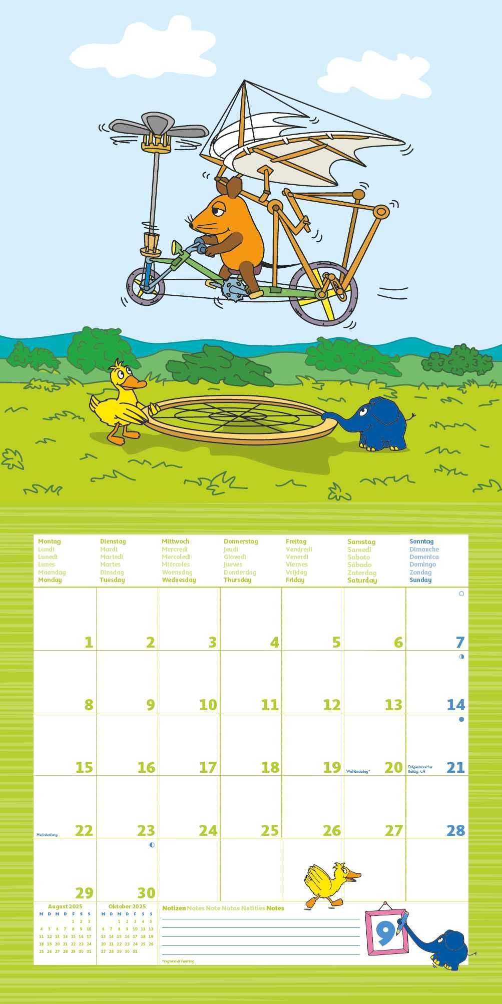 Bild: 4251732343965 | Die Maus 2025 - Broschürenkalender 30x30 cm (30x60 geöffnet) -...