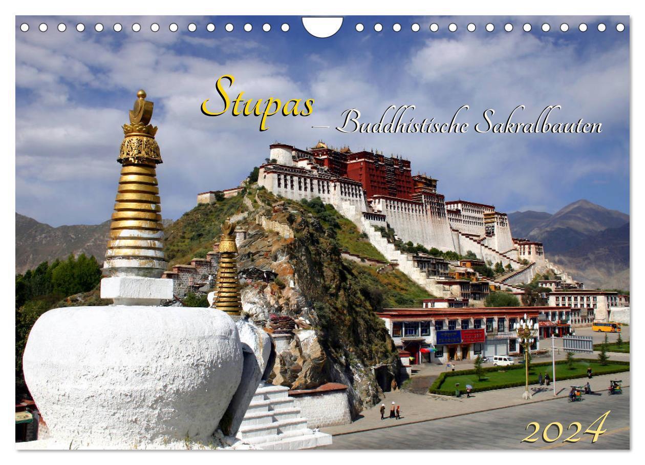 Cover: 9783383164163 | Stupas ¿ Buddhistische Sakralbauten 2024 (Wandkalender 2024 DIN A4...