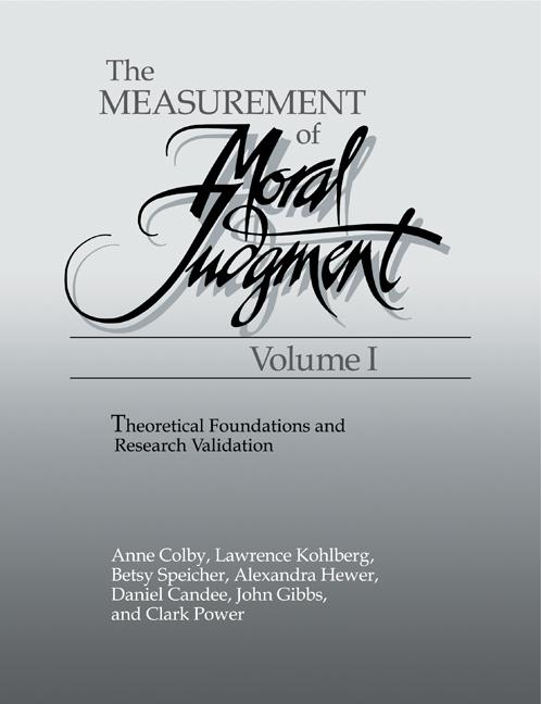 Cover: 9780521169103 | The Measurement of Moral Judgment | Colby Anne (u. a.) | Taschenbuch