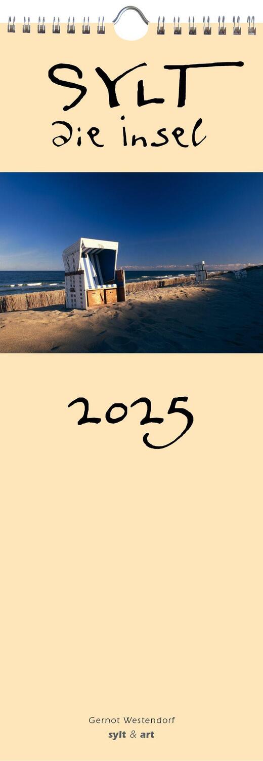 Cover: 9783944498584 | Sylt-die Insel 2025 Streifenkalender | Gernot Westendorf | Kalender