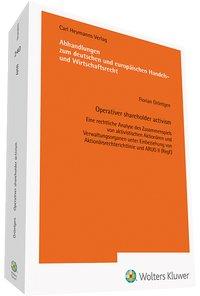 Cover: 9783452295811 | Operativer shareholder activism | Florian Gröntgen | Buch | 434 S.