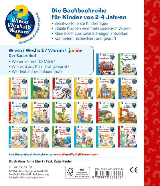 Bild: 9783473332908 | Wieso? Weshalb? Warum? junior, Band 1: Der Bauernhof | Katja Reider