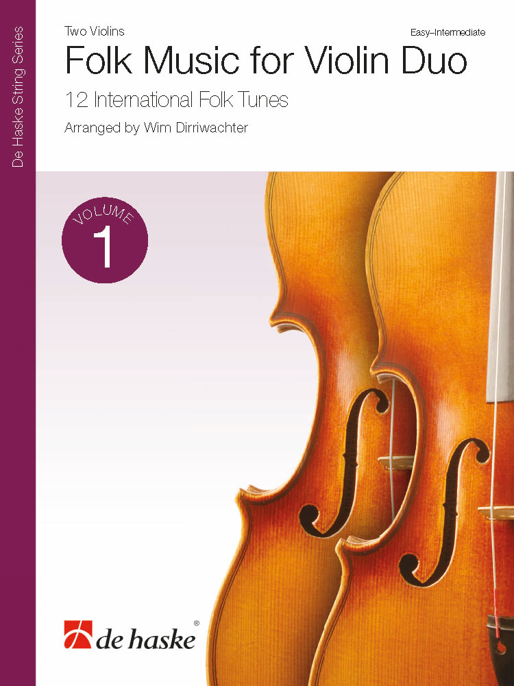 Cover: 9790035252468 | Folk Music for Violin Duo Vol. 1 | 12 International Folk Tunes | Buch