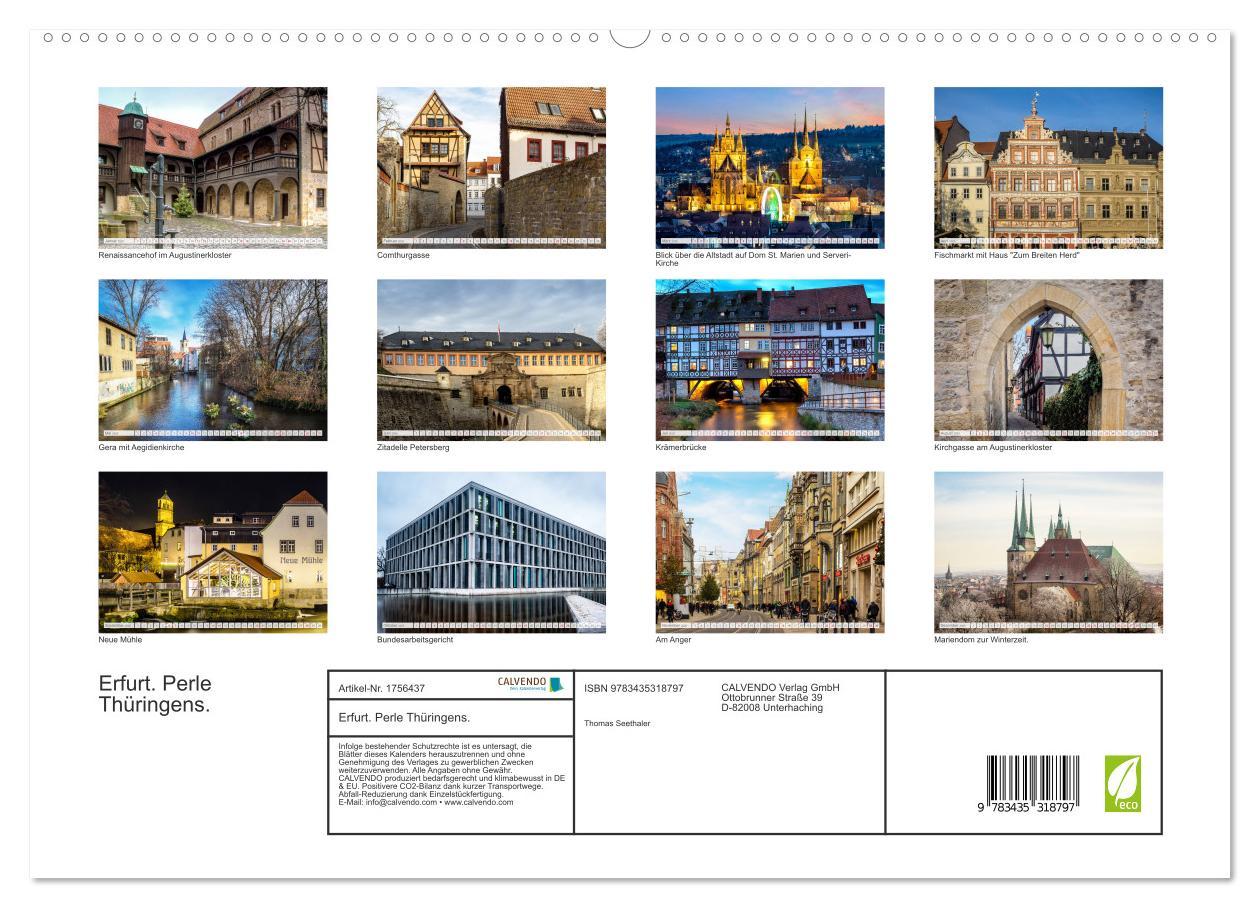 Bild: 9783435318797 | Erfurt. Perle Thüringens. (hochwertiger Premium Wandkalender 2025...