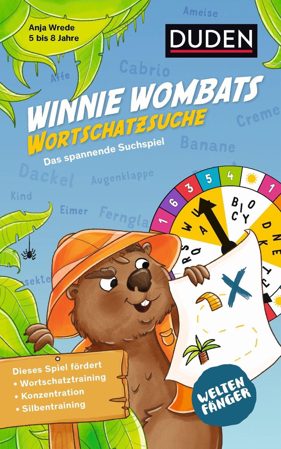Cover: 9783411702725 | Weltenfänger: Winnie Wombats Wortschatzsuche (Spiel) | Anja Wrede